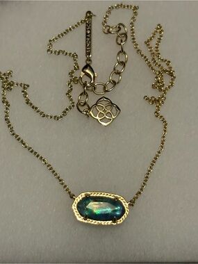 Kendra Scott Gold Necklace with Abalone